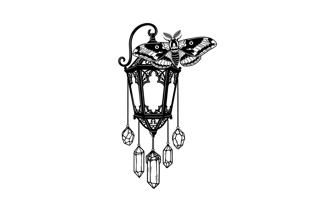 Mystical Moth Lantern Design Bundle, an Illustration by Designs_River (Photo 9 of 31)