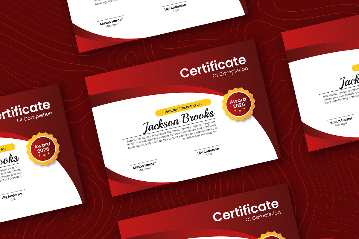Hyfort Studio - Certificate, a Print Template by Esensifiksi.studio (Photo 2 of 3)