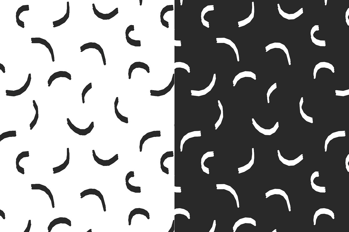 20 B&W hand drawn SEAMLESS PATTERNS, a Pattern Graphic by Studio.lize (Photo 3 of 16)
