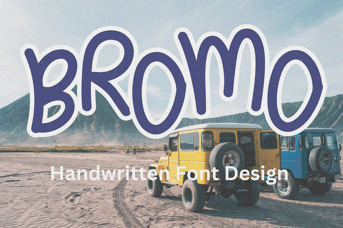 Bromo Handwritten Font, a Handwritten Font by Ruddean2109 (Photo 1 of 10)