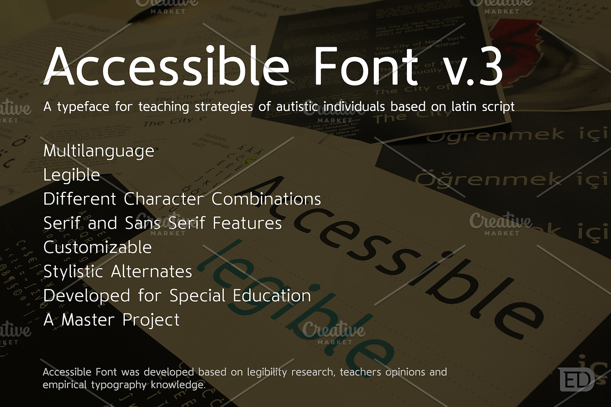 Accessible Font Version 3
