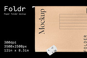 Paper File Folder Mockup, a Product Mockup by Bolderaja1 Studio (Thumbnail 6 of 12)