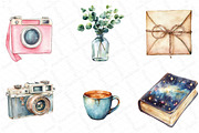 Watercolor Beautiful Aesthetic Clipa, an Illustration by DreamPrint404 (Thumbnail 6 of 6)