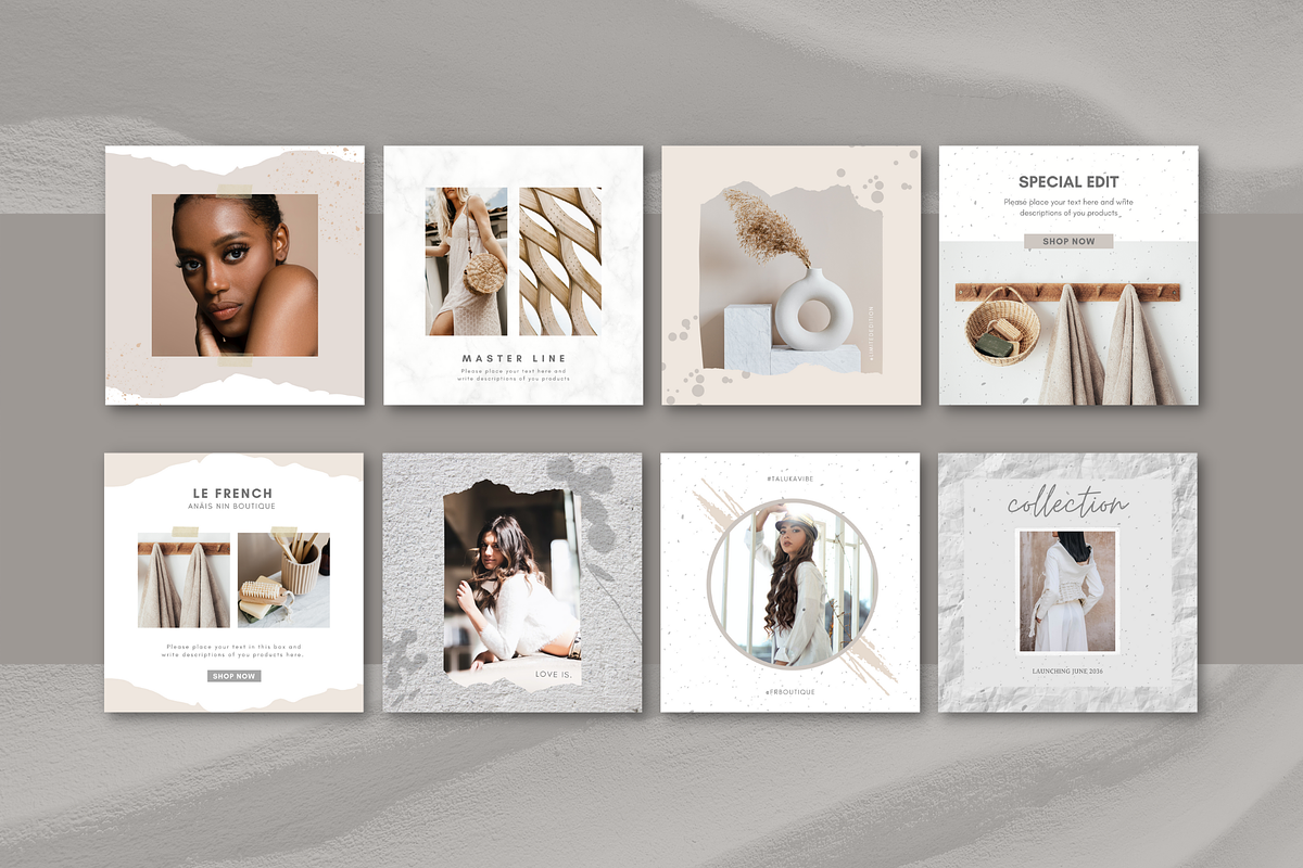 CANVA | Taluka Social Media Pack, a Social Media Template by 9inchideas (Photo 4 of 8)