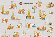 Watercolor Cozy Fall Collection, an Illustration by TanyaOak (Thumbnail 2 of 8)