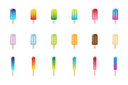 36 Colorful Popsicles, an Object Graphic by The Digital Download Shop (Thumbnail 2 of 2)