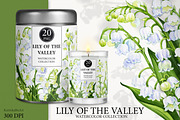 Watercolor flower Lily of the valley, a Decorative Illustration by KarinkaBU (Thumbnail 3 of 5)
