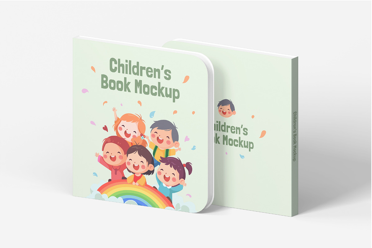 Children's Board Book Mockup, a Books & Magazine Mockup by Alolieli Studio (Photo 6 of 6)