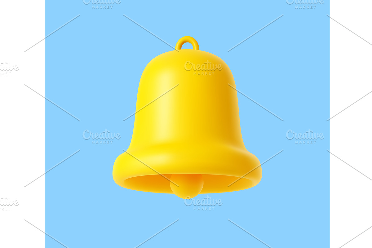 Notification 3D icon., an Object Illustration by ModVector