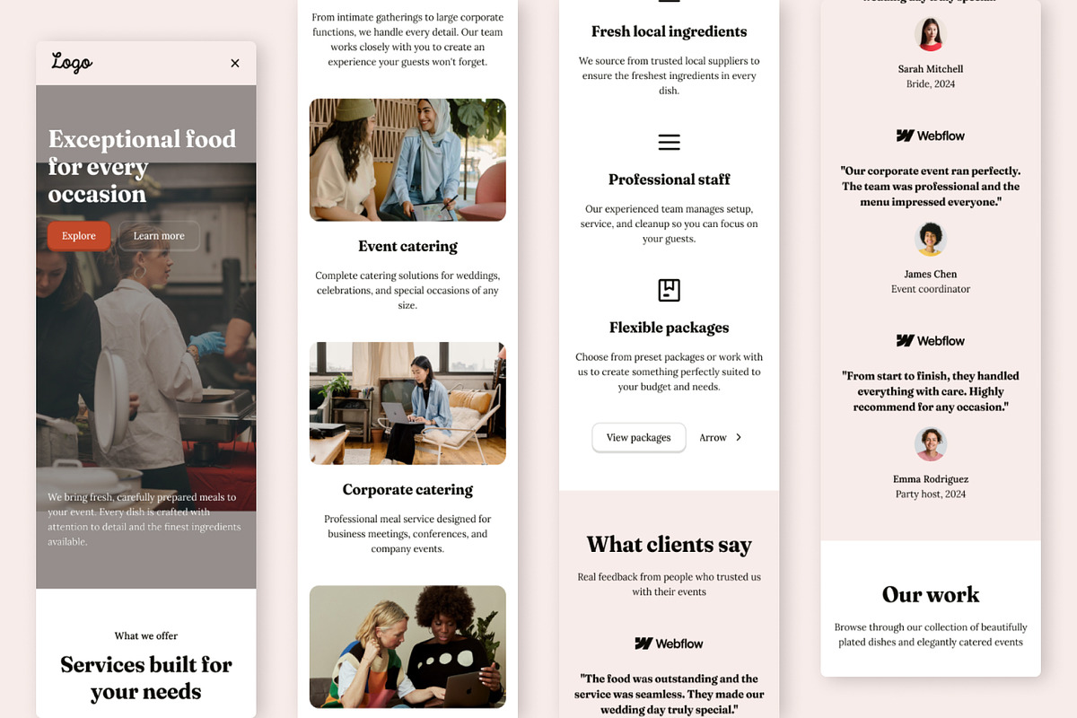 Catering - Landing Page, a Landing Page Template by RPWDS (Photo 3 of 3)