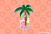 Beach Time Digital Clipart, an Object Illustration by Cozy Cat Design (Thumbnail 2 of 3)