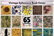 65 Vintage Ephemera Book Cover, a Brochure Template by LA Design (Thumbnail 1 of 9)