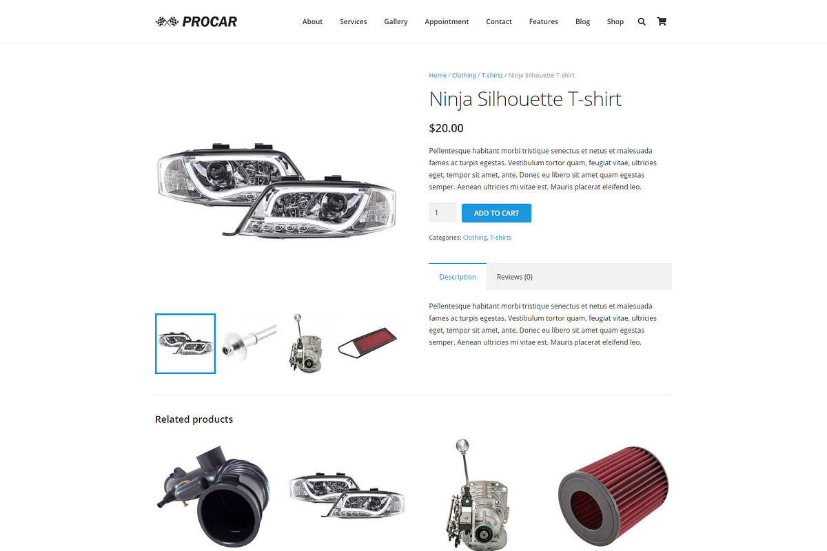Procar - Car Repair & Business, a WordPress Template by Cherry Wordpress Theme (Photo 5 of 6)