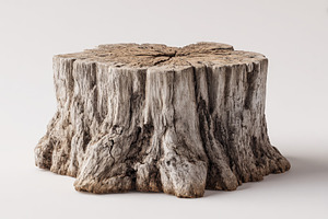 Weathered Tree Stump Rustic Wood Tex, a Photo by Pixeness Studio