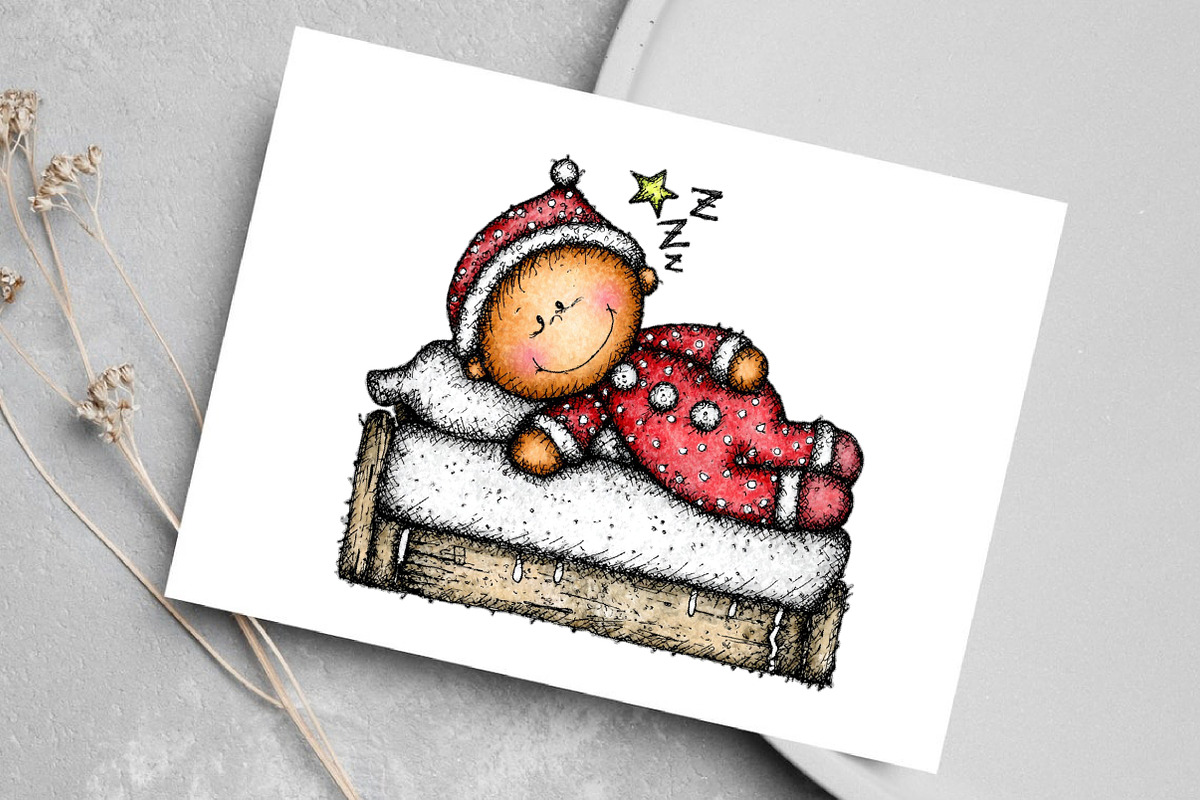 Whimsical Gingerbread Man Clipart, an Illustration by Canvas Craft (Photo 5 of 7)