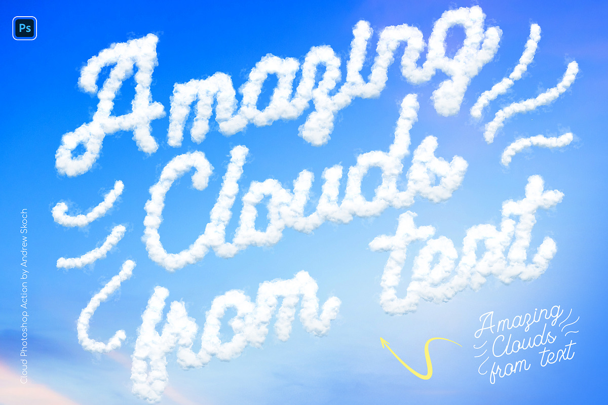 Cloud Photoshop Action, an Action Add-On by Andrew Skoch Design (Photo 7 of 7)