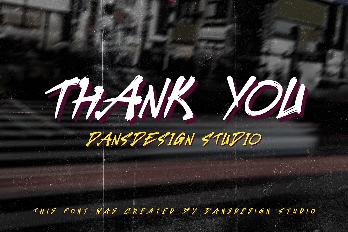 Street Rhythm Marker Graffiti Y2k Di, a Blackletter Font by dansdesign (Photo 9 of 9)