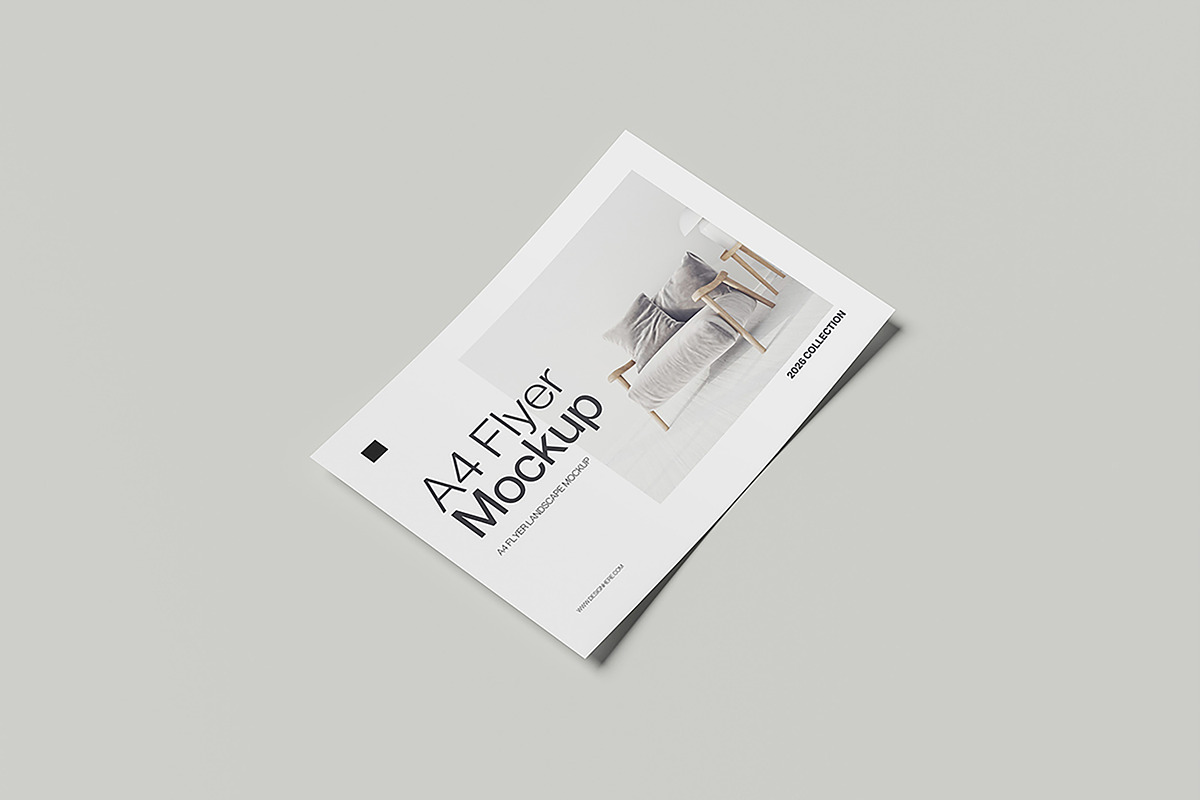 A4 Flyer Landscape Mockup, a Print Template by Difa Design (Photo 2 of 5)