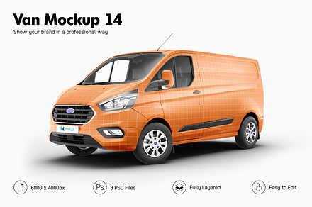 Van Mockup 14, a Product Mockup by Mockupix