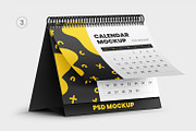 6 Desk Calendar Mockups, a Print Template by Graphic Bird (Thumbnail 5 of 10)