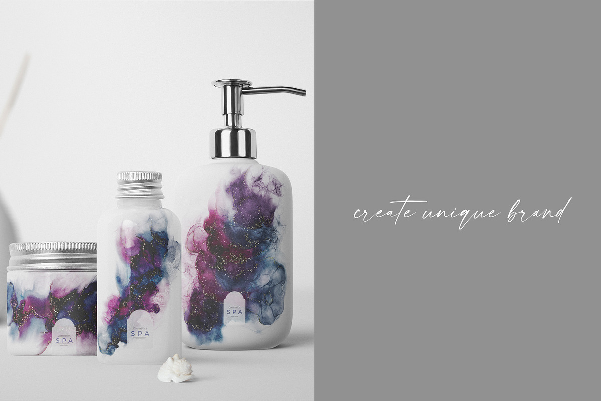 Fluid ink collection, a Texture Graphic by Mona Ahmed (Photo 11 of 14)