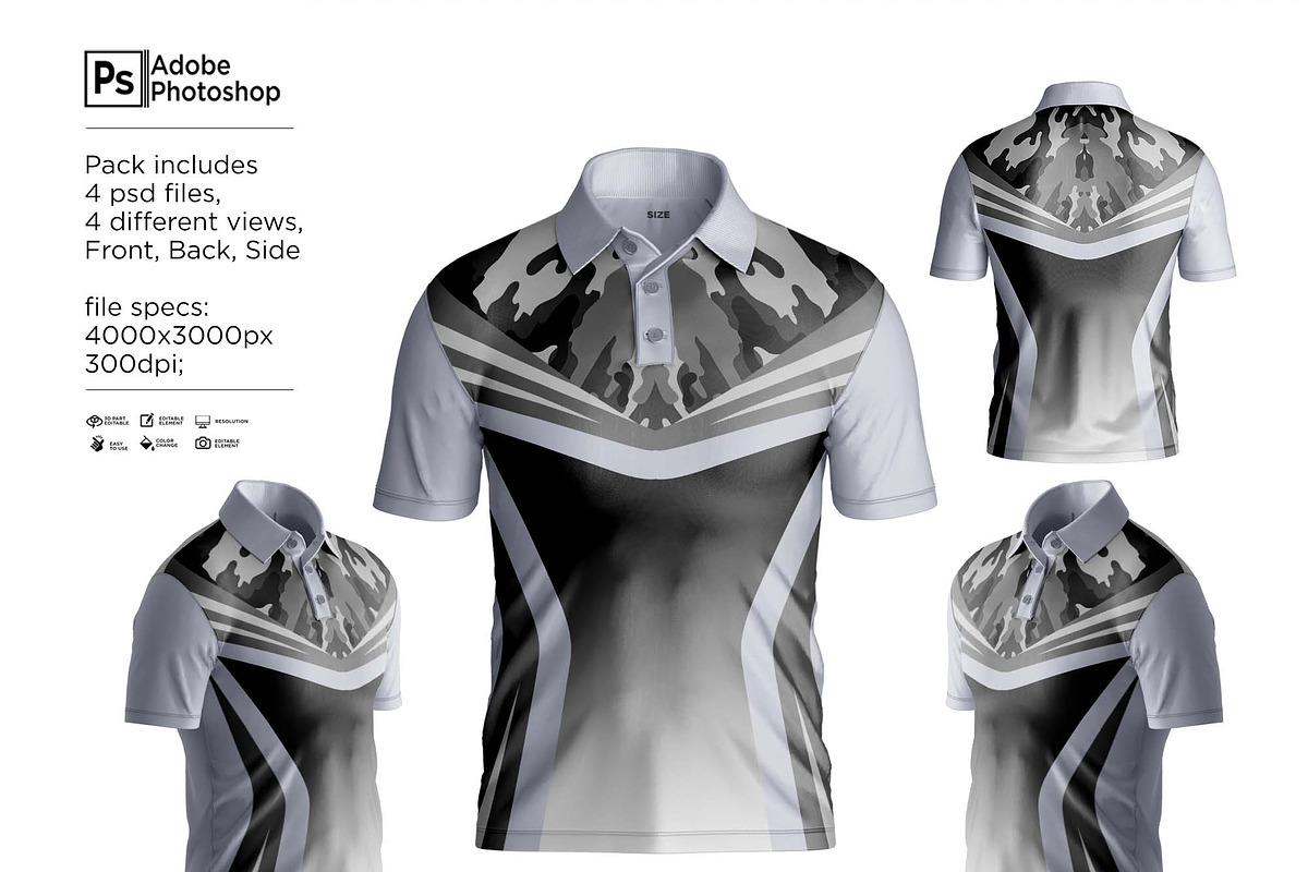 Polo T-Shirt Short Sleeve Mockup, a Hoody Mockup by Nanggroe Scripting (Photo 6 of 9)