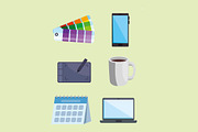 Graphic Design Illustration Set, an Object Illustration by studiogstock (Thumbnail 2 of 3)