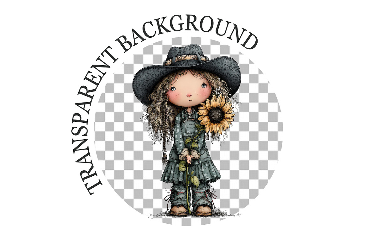 Whimsical Summer Western Girl, a Seasonal Illustration by Rose Art (Photo 5 of 5)