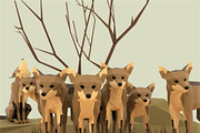 Coyotes, an Animal 3D Model by Studio Ochi (Thumbnail 3 of 4)