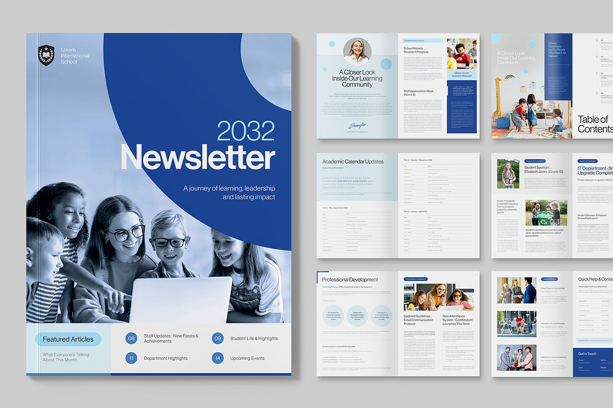 Newsletter Brochure Template, a Brochure Template by BrandPacks