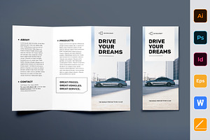 Car Dealership Brochure Trifold