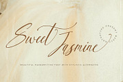 Sweet Jasmine, a Script Font by Nathatype (Thumbnail 1 of 10)