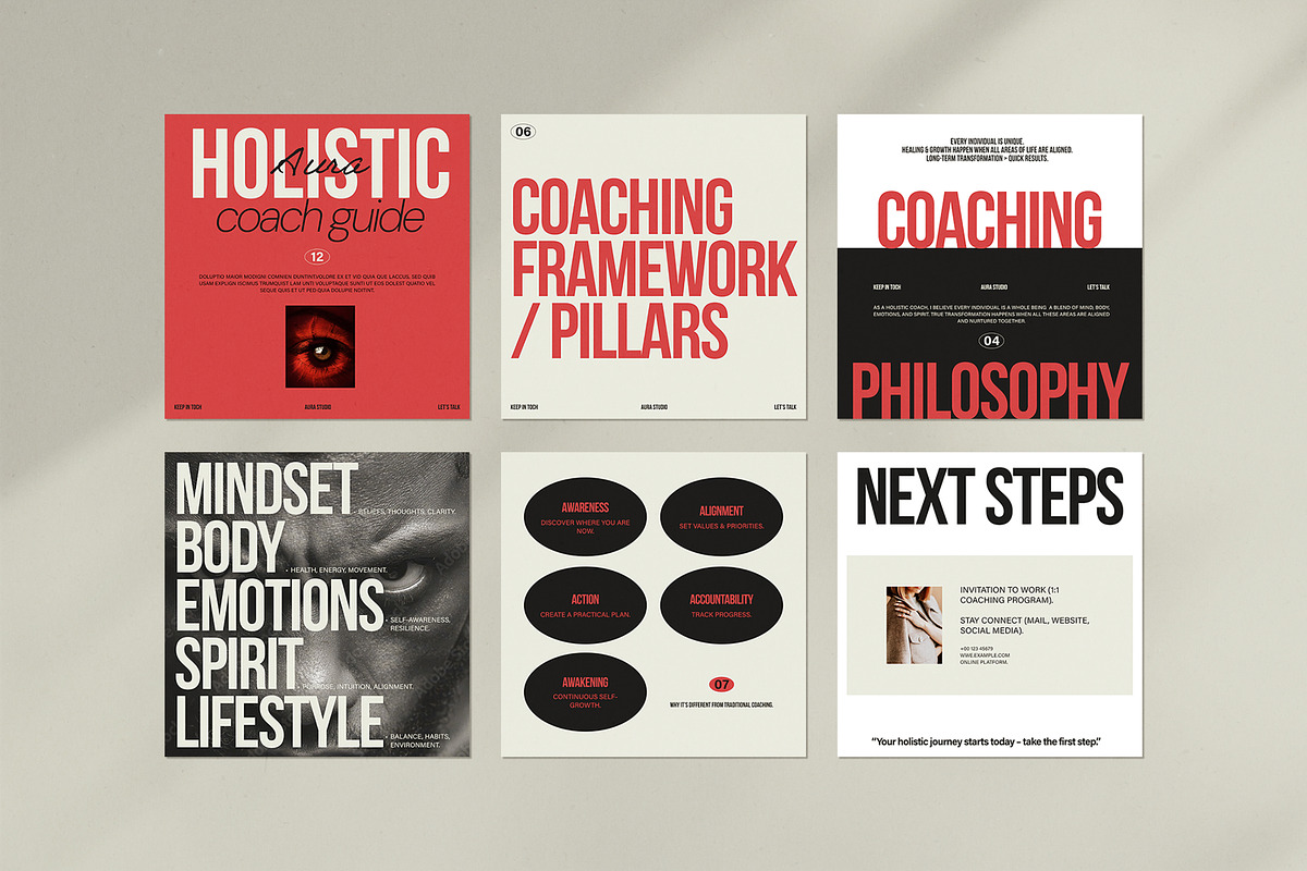 Aura Holistic Coach Template preview 6
