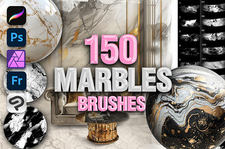 Marble Texture procreate brushes, a Brush Add-On by Revabrush