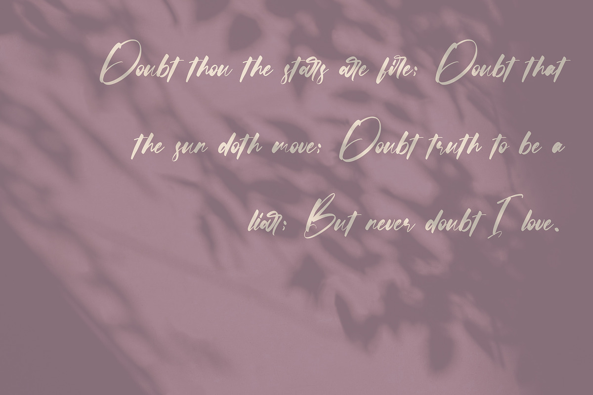 Loveless - Wedding Calligraphy Font, a Script Font by Arendxstudio (Photo 4 of 7)