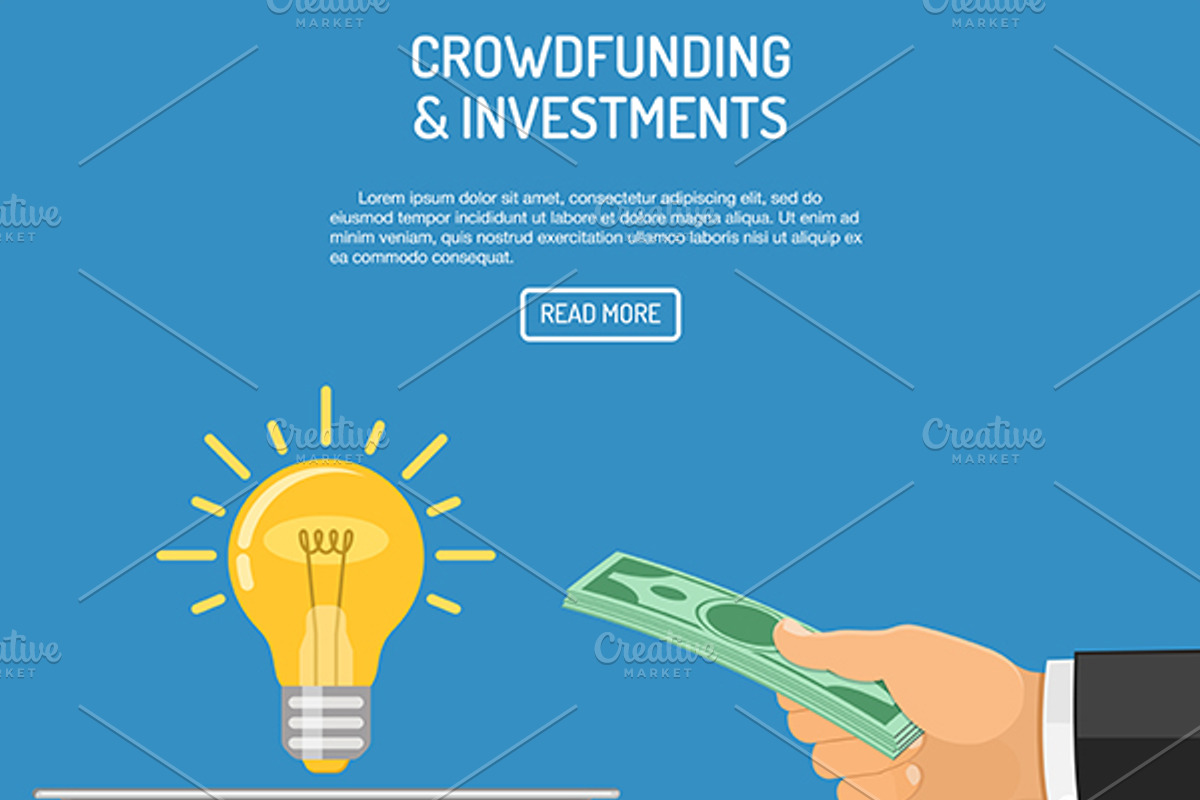 Crowdfunding and Investing concept, a Finance Illustration by TAlex (Photo 3 of 7)