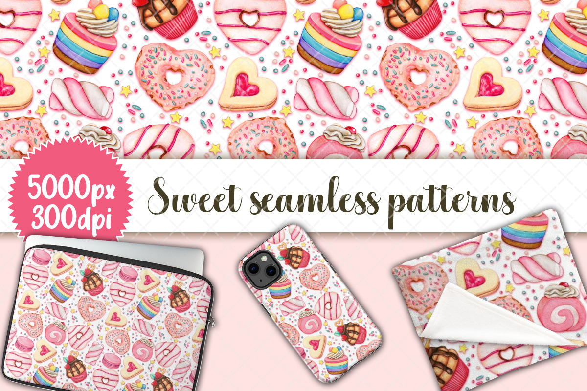 2 candies and treats patterns, a Pattern Graphic by angychan (Photo 2 of 3)