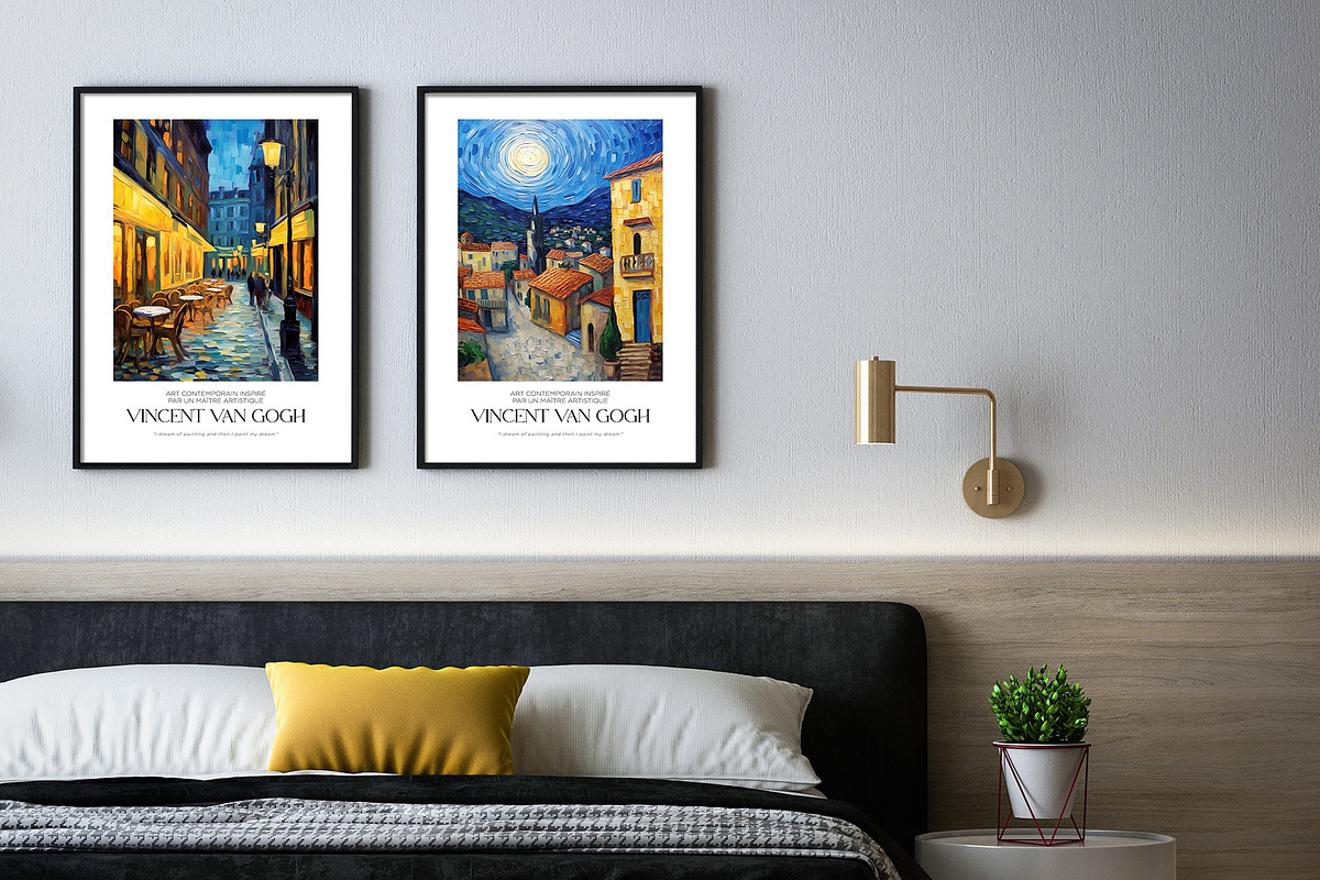 Art Poster Inspired by Van Gogh, a Decorative Illustration by Vibrand Studio (Photo 9 of 12)