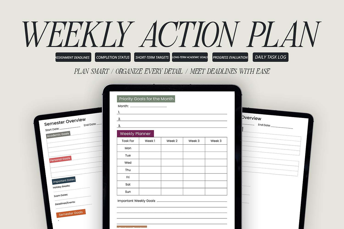 College Semester Planner PDF preview 7