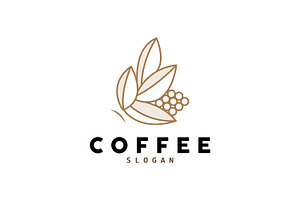 Coffee Bean Drink Logo Design