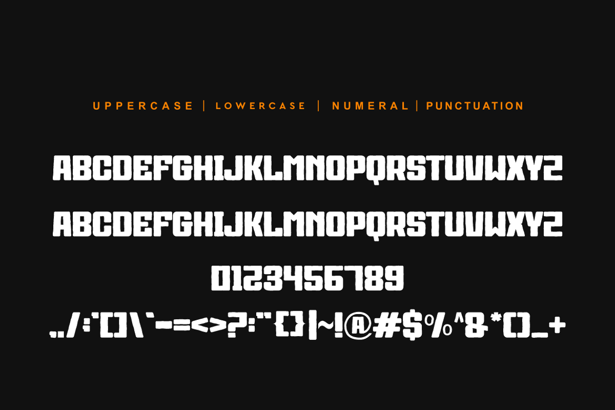 Burger Crunchy, a Sans Serif Font by QR Design Studio (Photo 7 of 8)