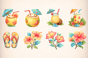 Beach Clip Art Bundle, an Illustration by Digital Artistic99 (Thumbnail 4 of 11)