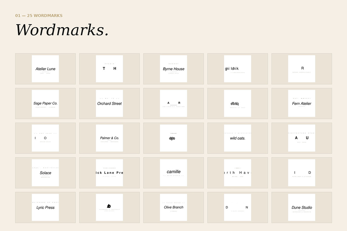 Muse Collective — 80 Editorial Logos, a Branding & Logo Template by Just Necessary (Photo 2 of 9)