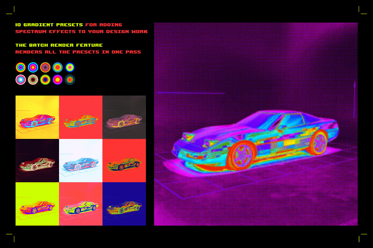 Spectrum Halftone Effect Action, an Action Add-On by bangingjoints (Photo 4 of 8)