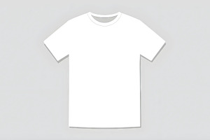 Flat Vector Blank T-Shirt Front View, a Photo by LOGOCREATIVE