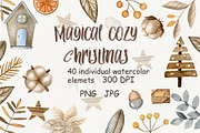 Magical cozy Christmas, a Decorative Illustration by ViolettaKh (Thumbnail 1 of 7)