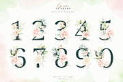 Watercolor Blush Floral Alphabet Set, a Decorative Illustration by Veris Studio (Thumbnail 22 of 24)