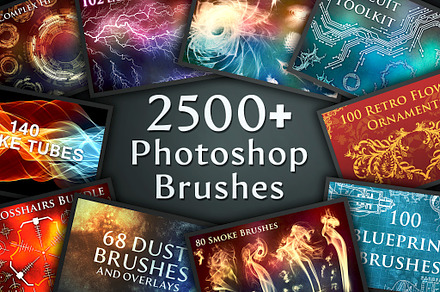 2500+ Photoshop Brushes, a Brush Add-On by xresch