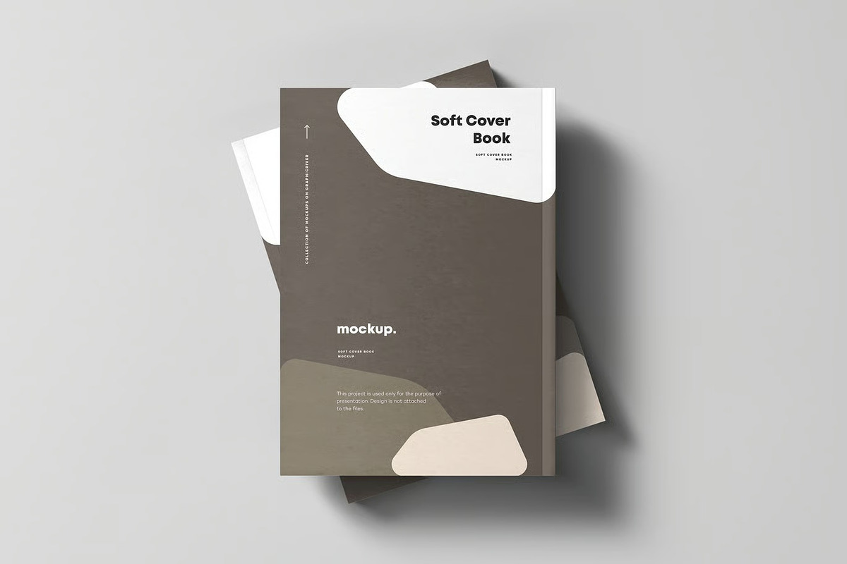 Soft Cover Book Mock-up, a Product Mockup by zippypixelstudio (Photo 15 of 15)