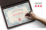 569. Modern Certificate Template, a Stationery Template by CreativeRezwan (Thumbnail 1 of 3)